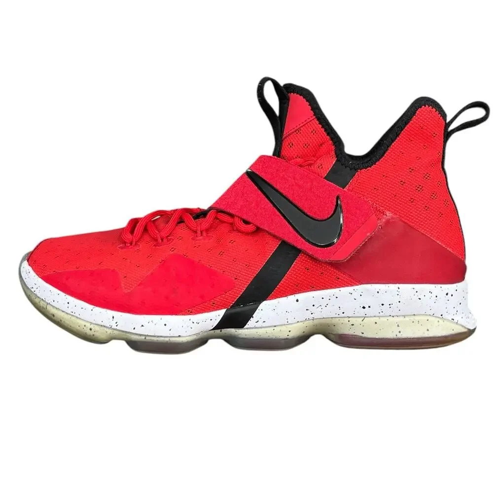 Nike Lebron XIV 14 University Red Lace Up Basketball Sneakers Size US 11